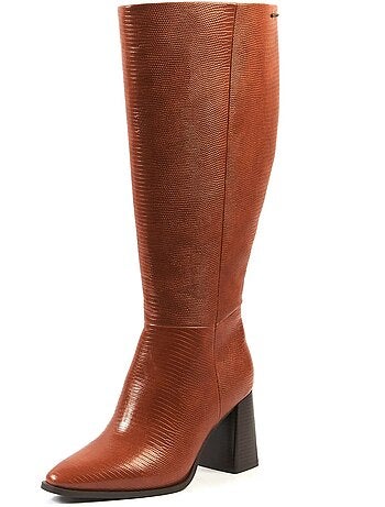 Bottes à mollet large taille 2XL - Modèle Sarah