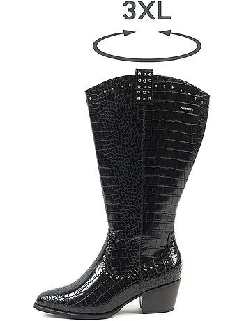 Bottes à mollet large, taille 3XL - Modèle Thelma