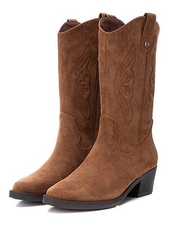 Bottes à talon à fermeture éclair Xti
