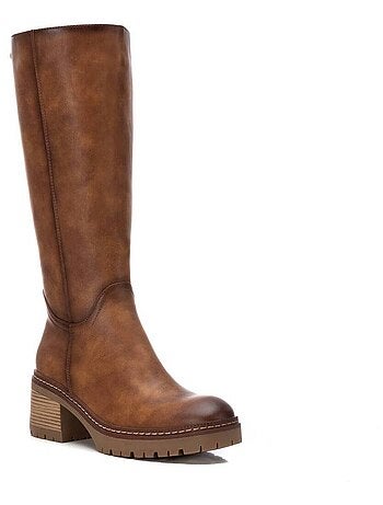 Bottes à talon à fermeture éclair Xti