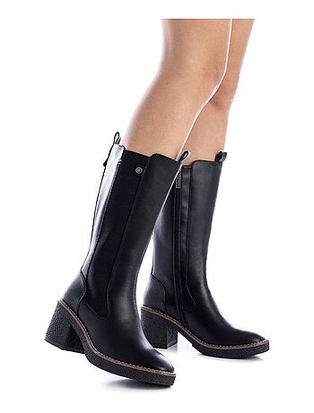 Bottes à talon à fermeture éclair Xti