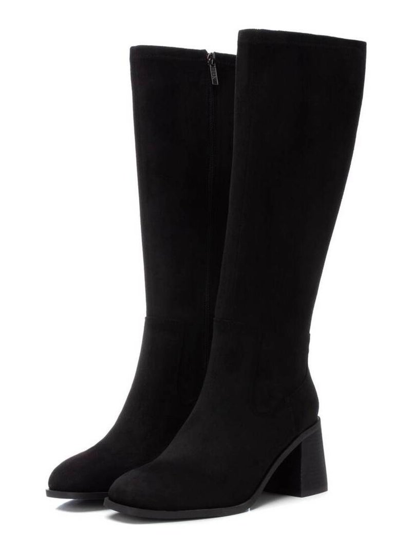 Bottes Basses GUESS Femme - Fausse Fourrure Noir, Talon 4 Cm, Fermeture éclair, Pointure 6