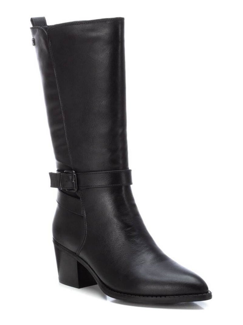 Bottes à talon à fermeture éclair Xti Noir - Kiabi