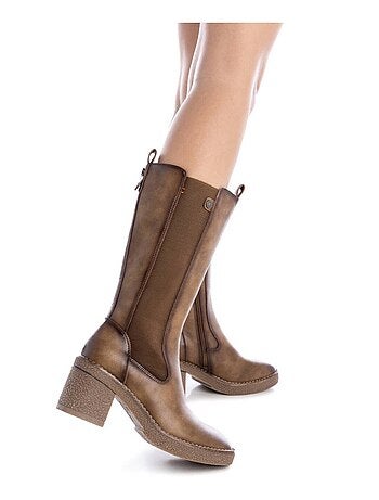 Bottes à talon à fermeture éclair Xti