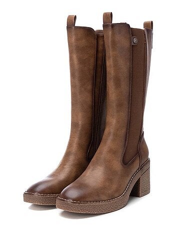 Bottes à talon à fermeture éclair Xti