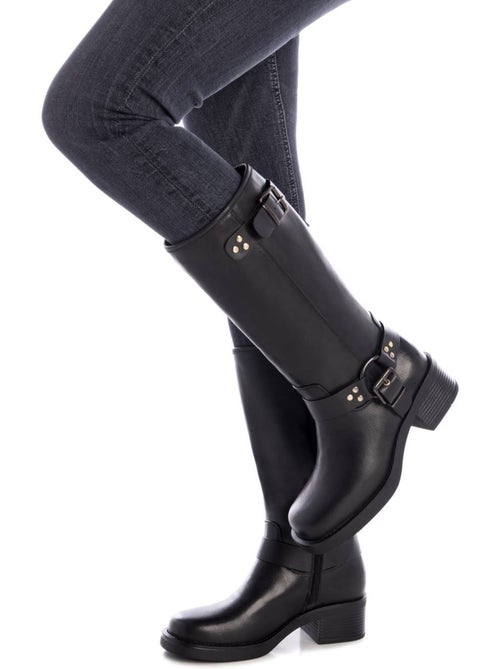Bottes à Talon à Zip Xti - Kiabi Bottes à Talon à Zip Xti - Kiabi