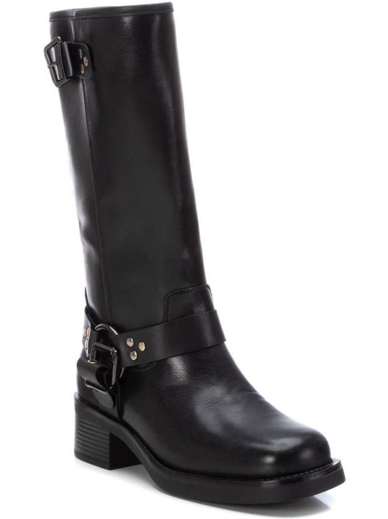 Bottes à Talon à Zip Xti Noir - Kiabi