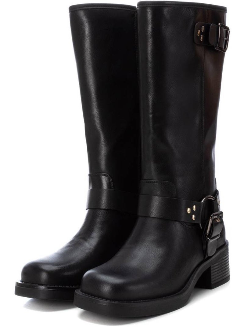 Bottes à Talon à Zip Xti Noir - Kiabi