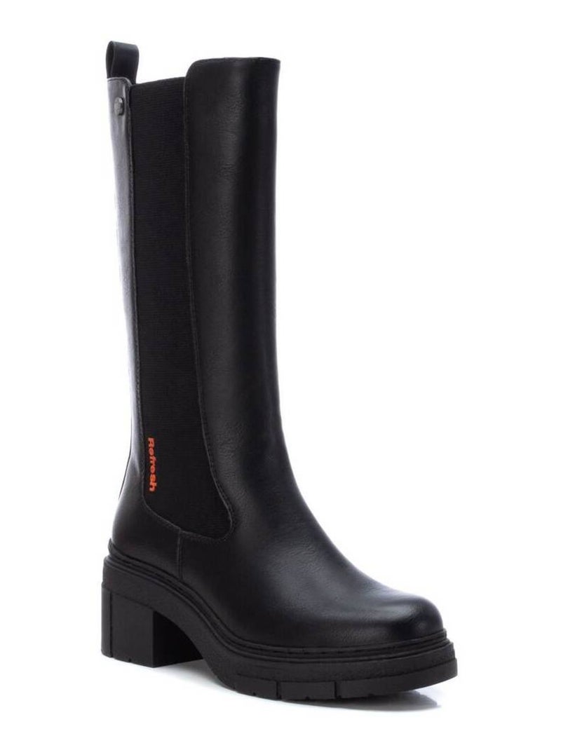Bottes à talon avec fermeture éclair Xti Noir - Kiabi