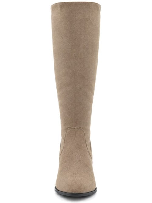 Bottes à talon cuir naturel purapiel - Kiabi
