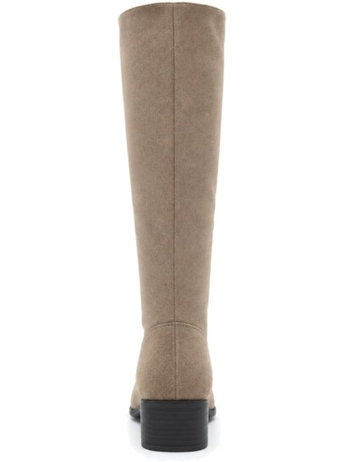 Bottes à talon cuir naturel purapiel - Kiabi
