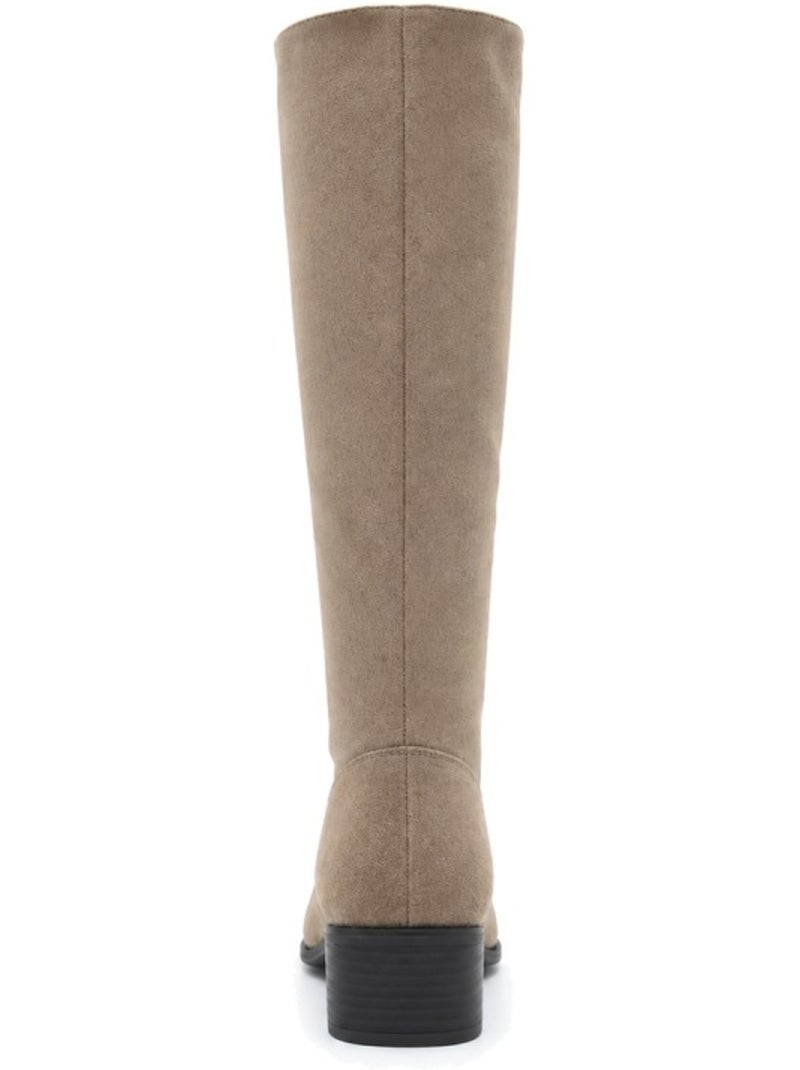 Bottes à talon cuir naturel purapiel Marron - Kiabi