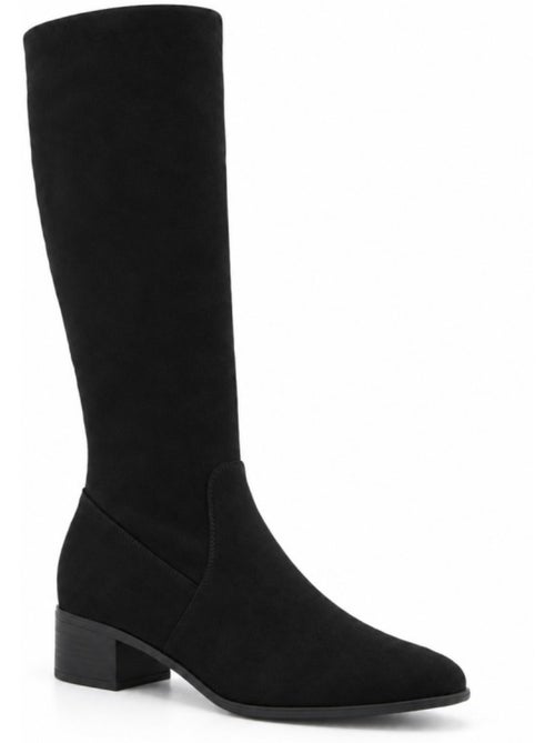 Bottes à talon cuir naturel purapiel - Kiabi Bottes à talon cuir naturel purapiel - Kiabi