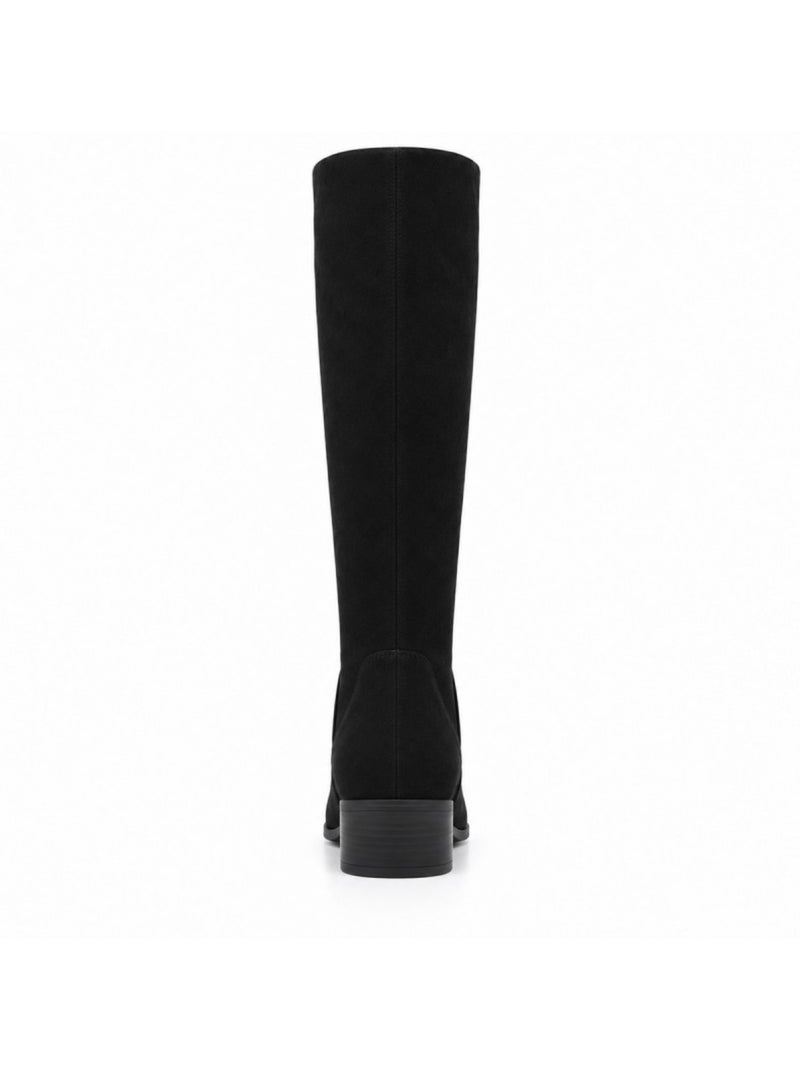 Bottes à talon cuir naturel purapiel Noir - Kiabi