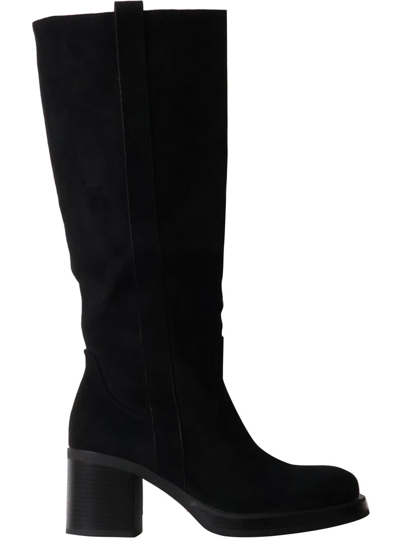 Bottes à talon joia Noir - Kiabi