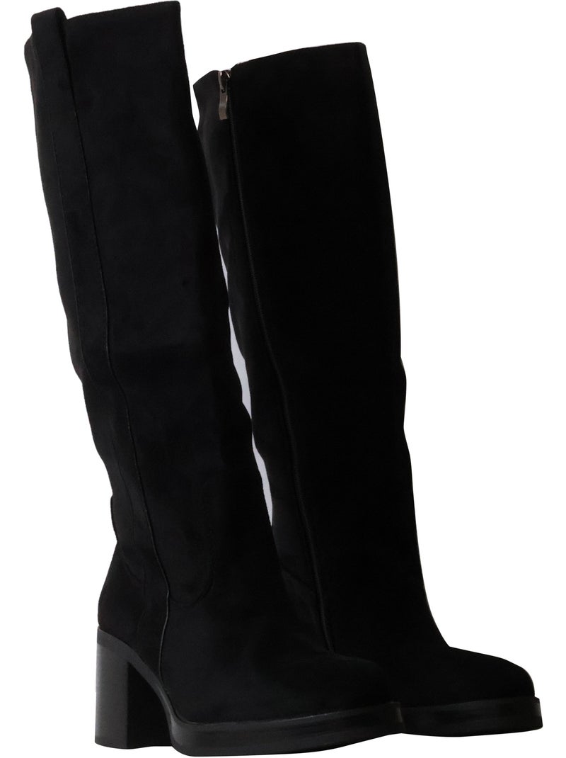 Bottes à talon joia Noir - Kiabi