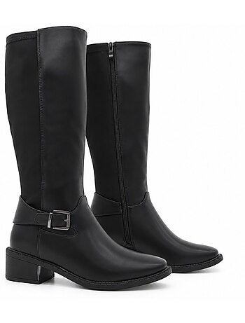 Bottes à talon matière synthétique montevita