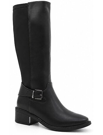 Bottes à talon matière synthétique montevita