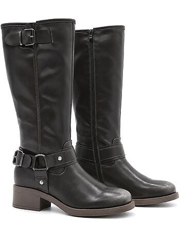 Bottes à talon matière synthétique montevita