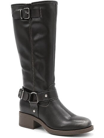 Bottes à talon matière synthétique montevita