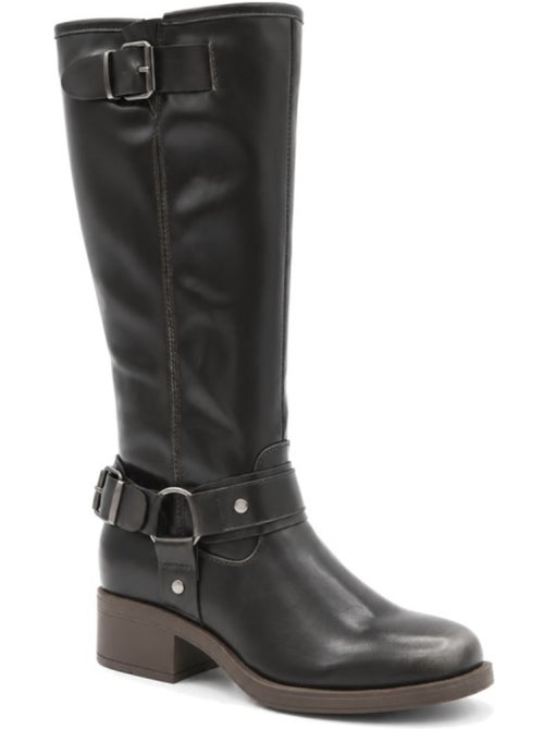Bottes à talon matière synthétique montevita - Kiabi