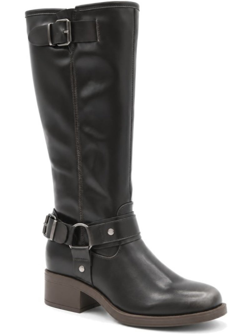 Bottes à talon matière synthétique montevita Noir - Kiabi