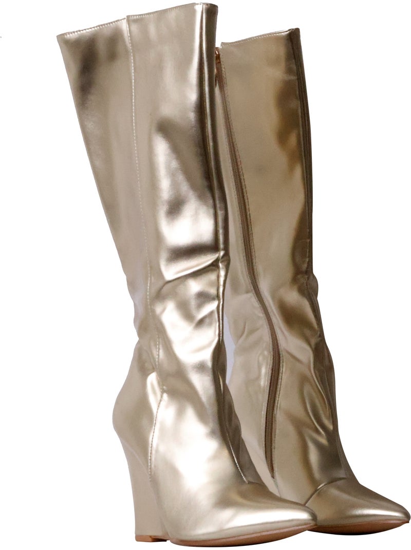 Bottes à Talon Zip Joia Doré/or - Kiabi