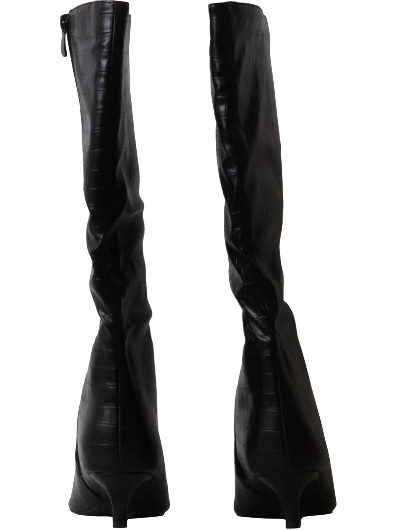 Bottes à talon zip joia Noir - Kiabi