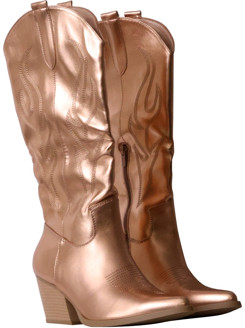 Bottes à Zip Findlay Beige - Kiabi