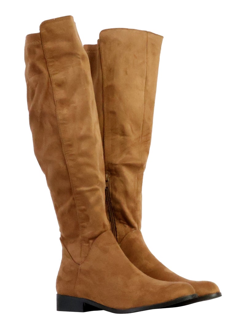 Bottes à Zip The Divine Factory Beige - Kiabi