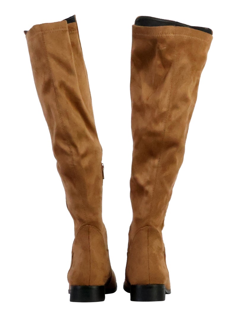 Bottes à Zip The Divine Factory Beige - Kiabi