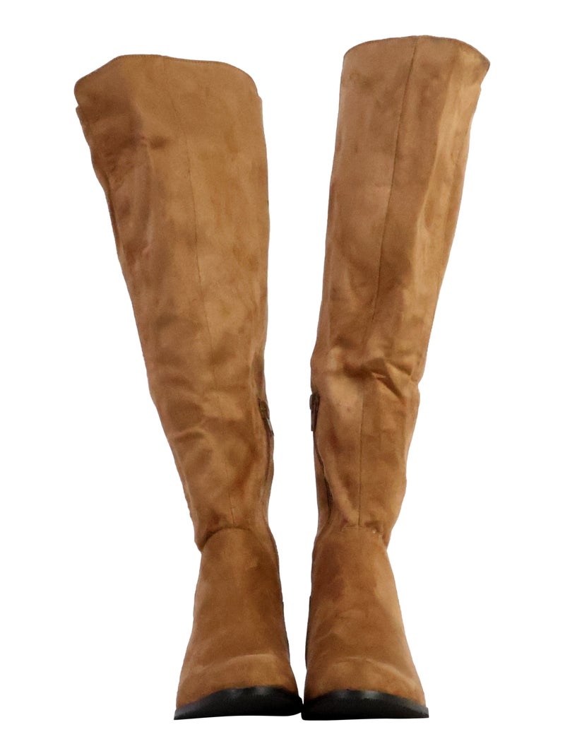 Bottes à Zip The Divine Factory Beige - Kiabi