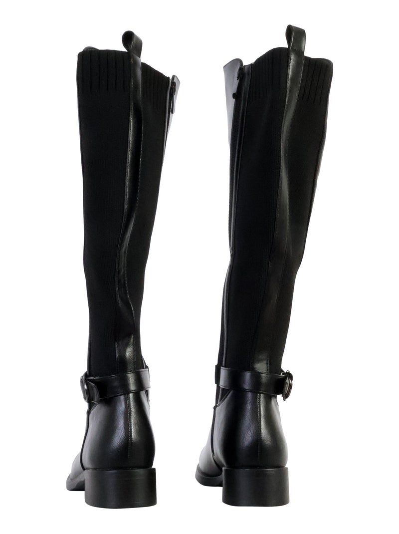 Bottes à Zip The Divine Factory Noir - Kiabi