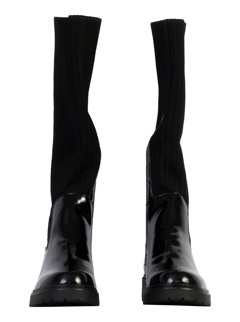 Bottes à Zip The Divine Factory Noir - Kiabi