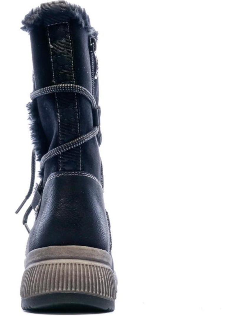 Bottes après-ski femme relife Noir - Kiabi
