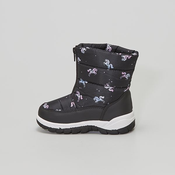 Bottes Apres Ski Bebe Fille Noir Kiabi 00