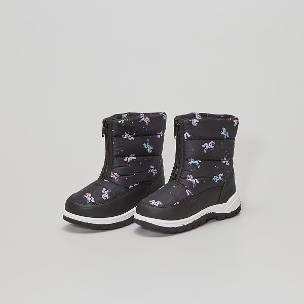 Bottes Apres Ski Bebe Fille Noir Kiabi 00