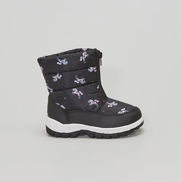 Bottes Apres Ski Bebe Fille Noir Kiabi 00