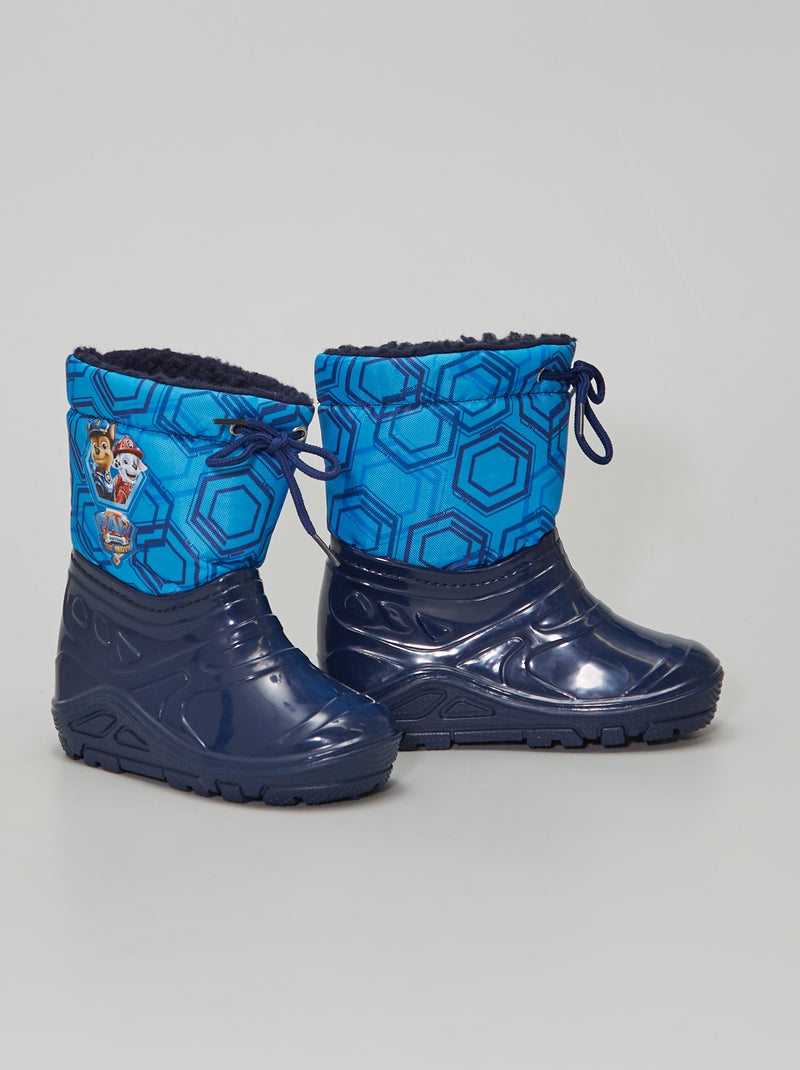 Bottes après-ski 'Pat' Patrouille' bleu marine - Kiabi