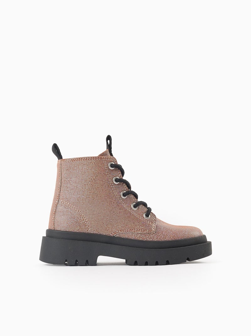 Bottes avec Brillance Rose - Kiabi