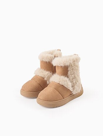 Bottes avec Fausse Fourrure