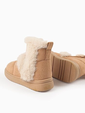 Bottes avec Fausse Fourrure