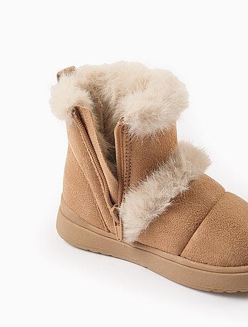 Bottes avec Fausse Fourrure