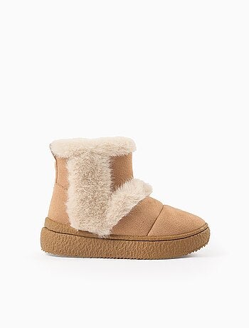 Bottes avec Fausse Fourrure