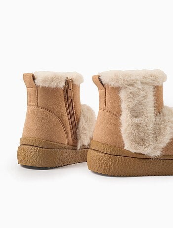 Bottes avec Fausse Fourrure