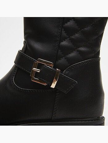 Bottes avec insert matelassé et boucle bata