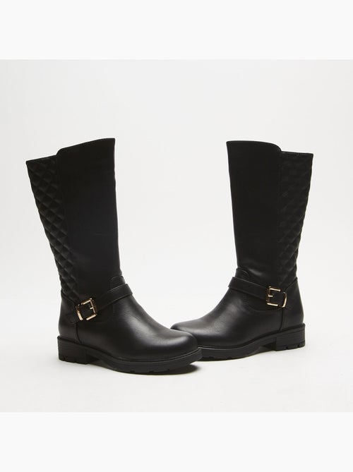 Bottes avec insert matelassé et boucle BATA - Kiabi
