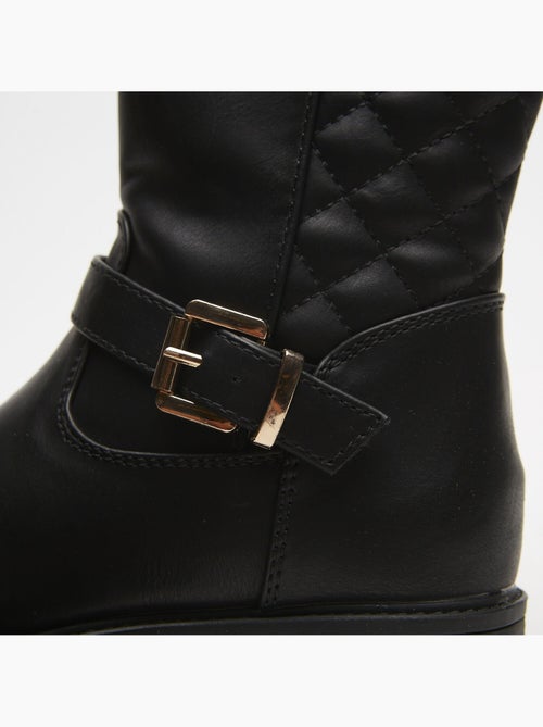 Bottes avec insert matelassé et boucle BATA - Kiabi