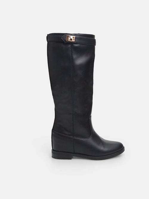 Bottes avec semelle compensée intérieure et boucle BATA - Kiabi