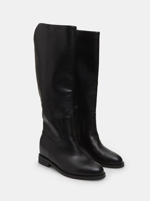 Bottes avec talon compensé intérieur BATA - Kiabi